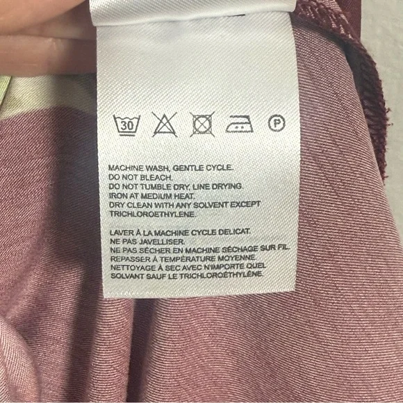 🍇 Farm Rio for Anthropologie Wine Fig Print Long Sleeve Dress | NWT | M - Picture 10 of 11